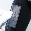 BALENCIAGA Navy Cabas XS Hand Bag Leather 2way White Silver 390346 Auth ep12167-16