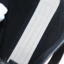 BALENCIAGA Navy Cabas XS Hand Bag Leather 2way White Silver 390346 Auth ep12167-17