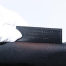 BALENCIAGA Navy Cabas XS Hand Bag Leather 2way White Silver 390346 Auth ep12167-20