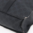 GUCCI GG Supreme Hand Bag PVC Black 322072 Auth ep12169-12