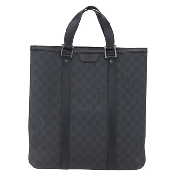 GUCCI GG Supreme Hand Bag PVC Black 322072 Auth ep12169 - 0