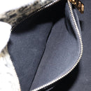 PRADA Canapa MM Hand Bag Tweed White Gold Auth ep12170-19