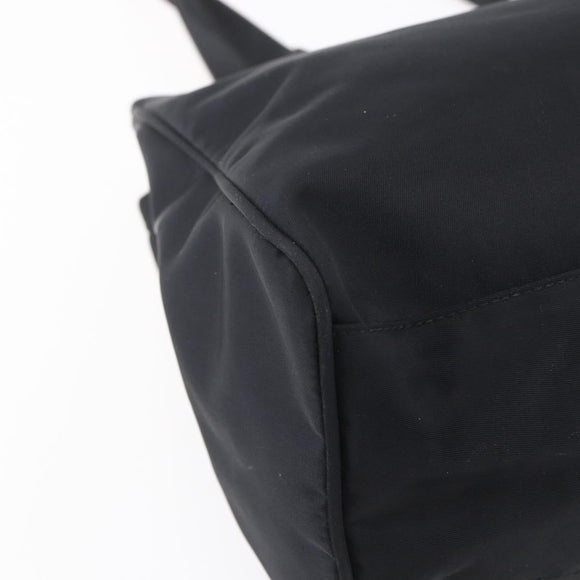 FENDI Tote Bag Nylon Black Silver Auth ep12172