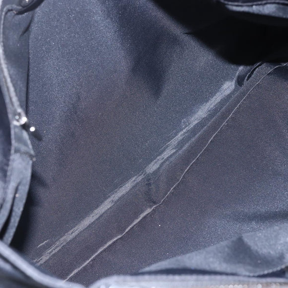 FENDI Tote Bag Nylon Black Silver Auth ep12172