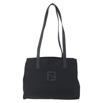 FENDI Tote Bag Nylon Black Silver Auth ep12172 - 0