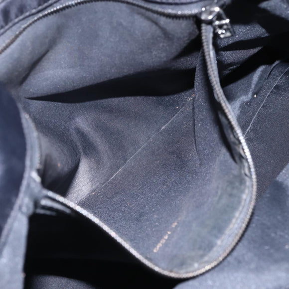 FENDI Tote Bag Nylon Black Silver Auth ep12172