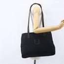 FENDI Tote Bag Nylon Black Silver Auth ep12172-24