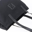 FENDI Tote Bag Nylon Black Silver Auth ep12172-6