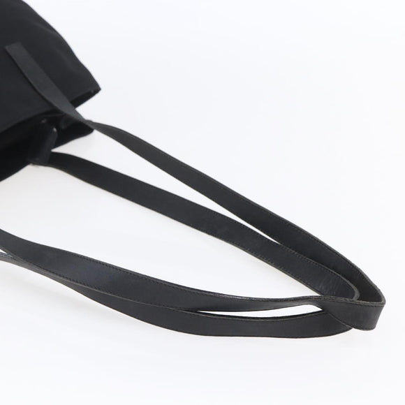 FENDI Tote Bag Nylon Black Silver Auth ep12172