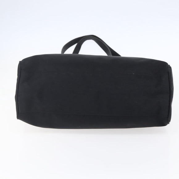 FENDI Tote Bag Nylon Black Silver Auth ep12172