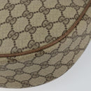 GUCCI GG Supreme Shoulder Bag PVC Beige Gold Auth ep12173-10