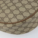 GUCCI GG Supreme Shoulder Bag PVC Beige Gold Auth ep12173-11