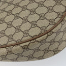 GUCCI GG Supreme Shoulder Bag PVC Beige Gold Auth ep12173-17
