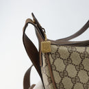 GUCCI GG Supreme Shoulder Bag PVC Beige Gold Auth ep12173-15