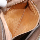 GUCCI GG Supreme Shoulder Bag PVC Beige Gold Auth ep12173-21