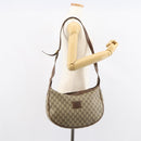 GUCCI GG Supreme Shoulder Bag PVC Beige Gold Auth ep12173-23