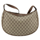 GUCCI GG Supreme Shoulder Bag PVC Beige Gold Auth ep12173-2