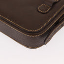 GUCCI Cigar Case Shoulder Bag Leather Brown Auth ep12178-13