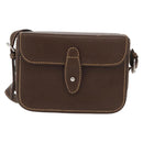 GUCCI Cigar Case Shoulder Bag Leather Brown Auth ep12178-2