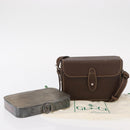 GUCCI Cigar Case Shoulder Bag Leather Brown Auth ep12178-29