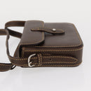 GUCCI Cigar Case Shoulder Bag Leather Brown Auth ep12178-5