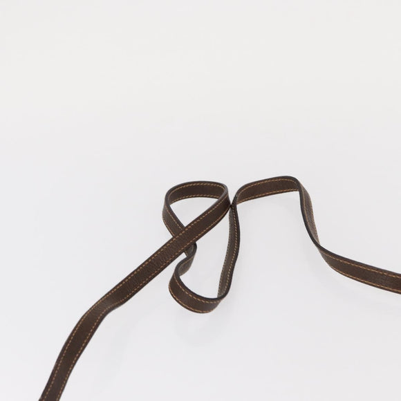 GUCCI Cigar Case Shoulder Bag Leather Brown Auth ep12178