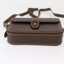 GUCCI Cigar Case Shoulder Bag Leather Brown Auth ep12178-9