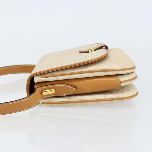 GUCCI Micro GG Supreme Shoulder Bag PVC Ivory Gold 001 406 1780 Auth ep12179