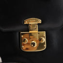 GUCCI Hand Bag Leather 2way Gold Black 000 406 0258 Auth ep12180V-17