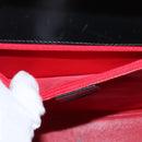 GUCCI Hand Bag Leather 2way Gold Black 000 406 0258 Auth ep12180V-26