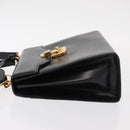 GUCCI Hand Bag Leather 2way Gold Black 000 406 0258 Auth ep12180V-6