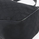 GUCCI GG Canvas Shoulder Bag Outlet Black Gold 257268 Auth ep12181-9