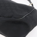GUCCI GG Canvas Shoulder Bag Outlet Black Gold 257268 Auth ep12181-15