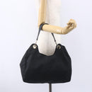 GUCCI GG Canvas Shoulder Bag Outlet Black Gold 257268 Auth ep12181-21
