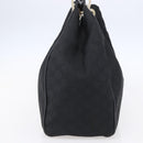 GUCCI GG Canvas Shoulder Bag Outlet Black Gold 257268 Auth ep12181-3