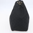 GUCCI GG Canvas Shoulder Bag Outlet Black Gold 257268 Auth ep12181-4