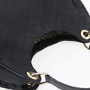GUCCI GG Canvas Shoulder Bag Outlet Black Gold 257268 Auth ep12181-6