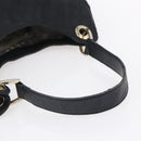 GUCCI GG Canvas Shoulder Bag Outlet Black Gold 257268 Auth ep12181-7
