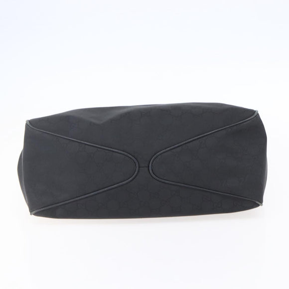 GUCCI GG Canvas Shoulder Bag Outlet Black Gold 257268 Auth ep12181