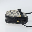 GUCCI GG Supreme Shoulder Bag PVC Navy Gold Auth ep12182-3