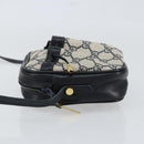 GUCCI GG Supreme Shoulder Bag PVC Navy Gold Auth ep12182-4