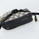 GUCCI GG Supreme Shoulder Bag PVC Navy Gold Auth ep12182-6