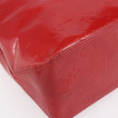 LOUIS VUITTON Monogram Vernis Reade MM Hand Bag Red Rouge M91086 LV Auth ep12185-16