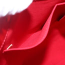 LOUIS VUITTON Monogram Vernis Reade MM Hand Bag Red Rouge M91086 LV Auth ep12185-11