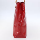 LOUIS VUITTON Monogram Vernis Reade MM Hand Bag Red Rouge M91086 LV Auth ep12185-3