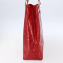 LOUIS VUITTON Monogram Vernis Reade MM Hand Bag Red Rouge M91086 LV Auth ep12185-4