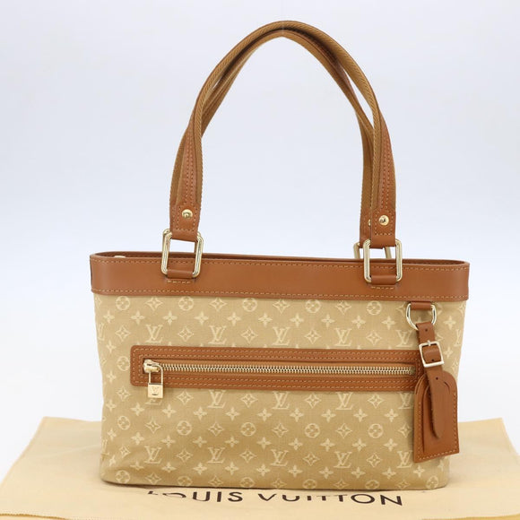 LOUIS VUITTON Monogram Mini Lucille PM Hand Bag Beige M92684 LV Auth ep12187V