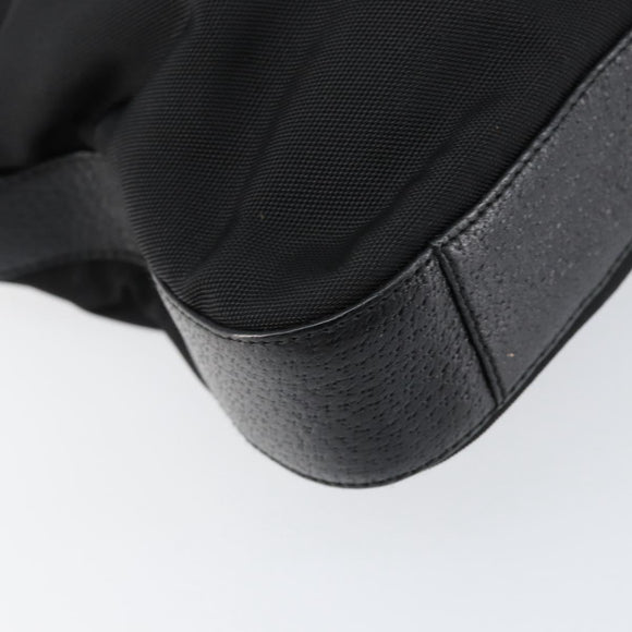 GUCCI Shoulder Bag Nylon Black Silver 001 3305 Auth ep12191