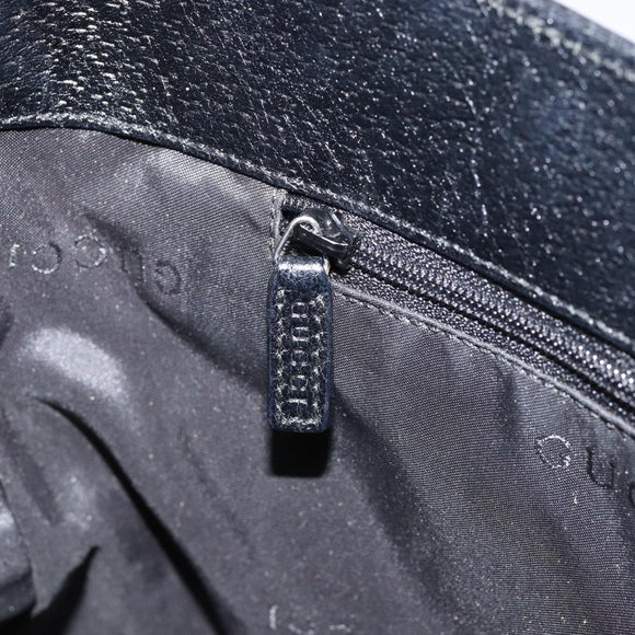 GUCCI Shoulder Bag Nylon Black Silver 001 3305 Auth ep12191