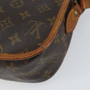 LOUIS VUITTON Monogram Gibeciere MM Shoulder Bag M42247 LV Auth ep12193-12